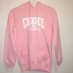 Pink Crooks&Castles hoodie